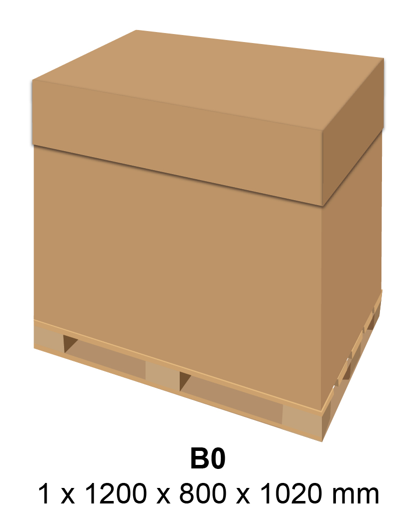 Tipo de caja estandarizada B0 de Air Spiralo